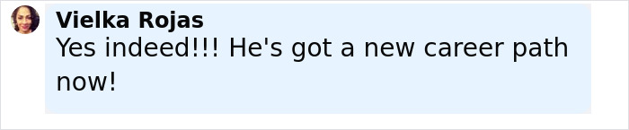 Vielka Rojas commenting excitedly about viral sprinter gaining modeling offers after wardrobe mishap during race Vielka Rojas commenting excitedly about viral sprinter gaining modeling offers after wardrobe mishap during race