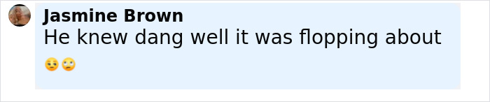 Screenshot of a social media comment about the viral sprinter whose privates fell out during a race. Screenshot of a social media comment about the viral sprinter whose privates fell out during a race.