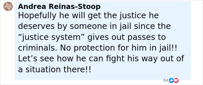 Screenshot of a social media comment discussing justice related to the mother of Bryan Kohberger's victim. Screenshot of a social media comment discussing justice related to the mother of Bryan Kohberger's victim.