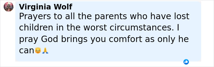 Comment expressing prayers and condolences for parents who lost children to violent massacres related to Bryan Kohberger's victim. Comment expressing prayers and condolences for parents who lost children to violent massacres related to Bryan Kohberger's victim.