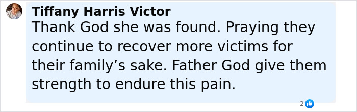 Comment expressing relief and prayers for recovery of flood victims, mentioning the fear they must have felt. Comment expressing relief and prayers for recovery of flood victims, mentioning the fear they must have felt.