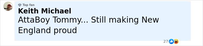 Comment by Keith Michael celebrating Tom Brady’s New England pride amid Sofia Vergara summer romance and spice reactions. Comment by Keith Michael celebrating Tom Brady’s New England pride amid Sofia Vergara summer romance and spice reactions.