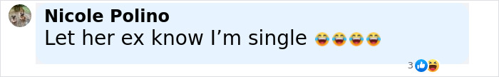 Text message from Nicole Polino saying let her ex know I'm single with laughing emojis, relating to Coldplay cheating scandal. Text message from Nicole Polino saying let her ex know I'm single with laughing emojis, relating to Coldplay cheating scandal.