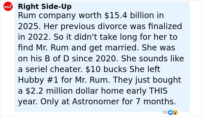 Text screenshot discussing a rumored cheating scandal involving Coldplay HR executive married into a wealthy Boston family. Text screenshot discussing a rumored cheating scandal involving Coldplay HR executive married into a wealthy Boston family.