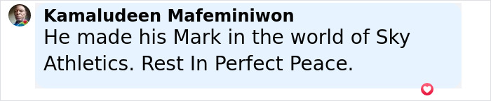 Comment by Kamaludeen Mafeminiwon expressing sympathy for Olympic medalist skier who lost his life after lightning strike. Comment by Kamaludeen Mafeminiwon expressing sympathy for Olympic medalist skier who lost his life after lightning strike.