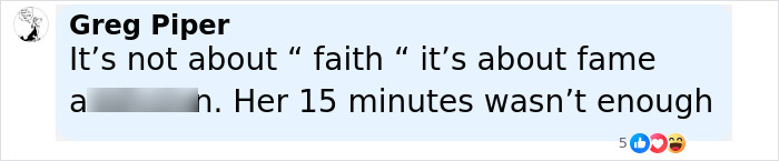 Comment criticizing influencer for seeking fame by ditching hijab for a raunchy makeover, causing backlash. Comment criticizing influencer for seeking fame by ditching hijab for a raunchy makeover, causing backlash.