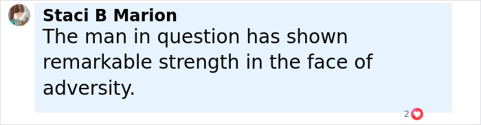 Comment by Staci B Marion discussing remarkable strength during James Van Der Beek’s difficult moment with kids in his cancer journey. Comment by Staci B Marion discussing remarkable strength during James Van Der Beek’s difficult moment with kids in his cancer journey.