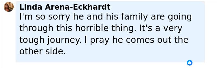 Comment expressing sympathy for James Van Der Beek's difficult moment with kids during his cancer journey. Comment expressing sympathy for James Van Der Beek's difficult moment with kids during his cancer journey.