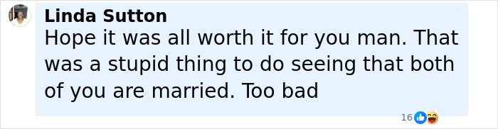 Comment from Linda Sutton criticizing actions after viral HR executive quits job at Astronomer following marriage revelation. Comment from Linda Sutton criticizing actions after viral HR executive quits job at Astronomer following marriage revelation.