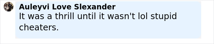 Comment thread screenshot with user Auleyvi Love Slexander expressing frustration about cheaters, related to viral HR executive quitting job after marriage to wealthy heir revealed. Comment thread screenshot with user Auleyvi Love Slexander expressing frustration about cheaters, related to viral HR executive quitting job after marriage to wealthy heir revealed.