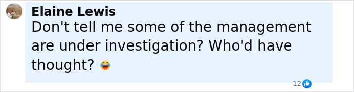 Comment by Elaine Lewis questioning management under investigation in nurse foul play case about babies. Comment by Elaine Lewis questioning management under investigation in nurse foul play case about babies.