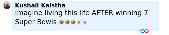 Text message screenshot from Kushall Kaistha joking about living life after winning 7 Super Bowls, sparking hilarious reactions. Text message screenshot from Kushall Kaistha joking about living life after winning 7 Super Bowls, sparking hilarious reactions.