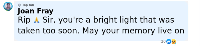 Comment by Joan Fray expressing condolences for Olympic medalist skier who lost his life after lightning strike. Comment by Joan Fray expressing condolences for Olympic medalist skier who lost his life after lightning strike.