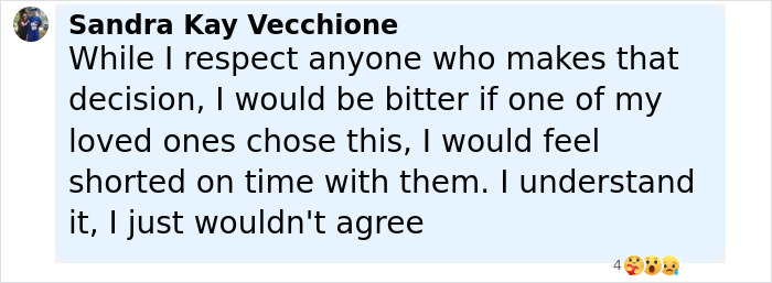 Screenshot of a social media comment discussing a mom ending her life by starving to protect kids from breathing struggles. Screenshot of a social media comment discussing a mom ending her life by starving to protect kids from breathing struggles.