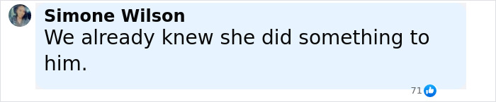 Simone Wilson commenting on Shannon Price breaking silence about ex-husband Gary Coleman case in a social media post. Simone Wilson commenting on Shannon Price breaking silence about ex-husband Gary Coleman case in a social media post.