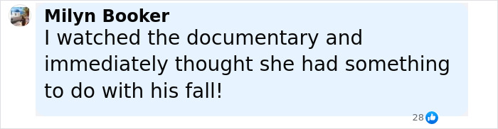 Comment by Milyn Booker discussing documentary and suspicions about Shannon Price and Gary Coleman's fall. Comment by Milyn Booker discussing documentary and suspicions about Shannon Price and Gary Coleman's fall.