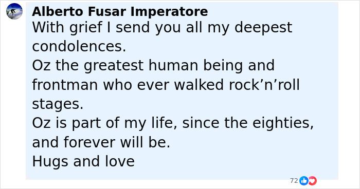 Comment expressing grief over Ozzy Osbourne’s passing amid family rifts after kids were snubbed in tribute. Comment expressing grief over Ozzy Osbourne’s passing amid family rifts after kids were snubbed in tribute.