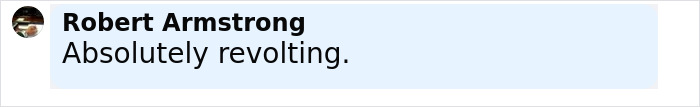 Text message from Robert Armstrong saying Absolutely revolting regarding cops discovering nearly 400 human bodies in mysterious building. Text message from Robert Armstrong saying Absolutely revolting regarding cops discovering nearly 400 human bodies in mysterious building.