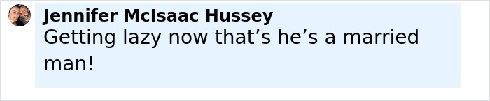 Comment by Jennifer McIsaac Hussey expressing surprise about Jeff Bezos changing his look after marriage. Comment by Jennifer McIsaac Hussey expressing surprise about Jeff Bezos changing his look after marriage.