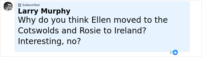 Comment section screenshot showing user Larry Murphy discussing Ireland in relation to a Billie Eilish Ireland show controversy. Comment section screenshot showing user Larry Murphy discussing Ireland in relation to a Billie Eilish Ireland show controversy.
