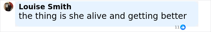 Comment stating the model found with broken limbs and spine is alive and recovering after abuse by wealthy men. Comment stating the model found with broken limbs and spine is alive and recovering after abuse by wealthy men.