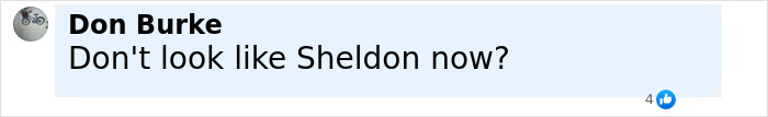 Comment on social media saying don't look like Sheldon now, related to Young Sheldon child star growing up and fan comparisons to Tom Cruise. Comment on social media saying don't look like Sheldon now, related to Young Sheldon child star growing up and fan comparisons to Tom Cruise.