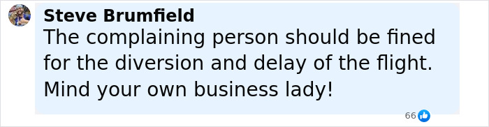 Comment on social media about passenger sparking scare on flight and causing emergency landing after reading seat neighbor's text. Comment on social media about passenger sparking scare on flight and causing emergency landing after reading seat neighbor's text.