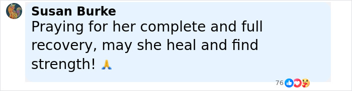 Comment expressing hope for complete recovery and strength for a model found with broken limbs and spine on Dubai roadside. Comment expressing hope for complete recovery and strength for a model found with broken limbs and spine on Dubai roadside.