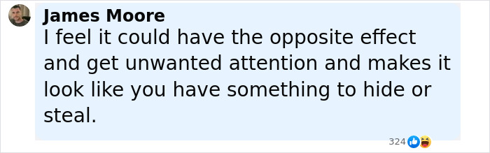 Screenshot of a social media comment discussing risks of people blurring their houses on Google Maps. Screenshot of a social media comment discussing risks of people blurring their houses on Google Maps.