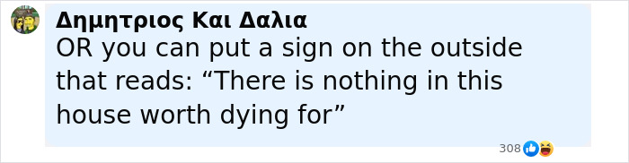 Comment suggesting to put a sign outside a house about its value, related to people blurring their houses on Google Maps. Comment suggesting to put a sign outside a house about its value, related to people blurring their houses on Google Maps.