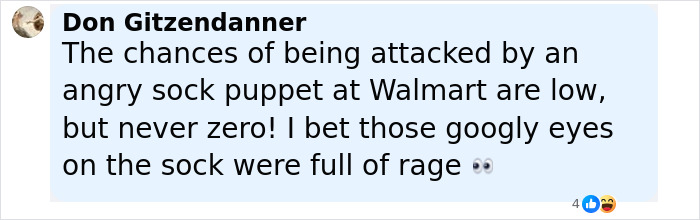 Comment about an attack involving a sock full of rocks at Walmart by a former reality TV child star. Comment about an attack involving a sock full of rocks at Walmart by a former reality TV child star.
