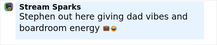 Comment about Stephen giving dad vibes and boardroom energy, related to Hailey Bieber’s dad Stephen and $1B Rhode sale family rift. Comment about Stephen giving dad vibes and boardroom energy, related to Hailey Bieber’s dad Stephen and $1B Rhode sale family rift.