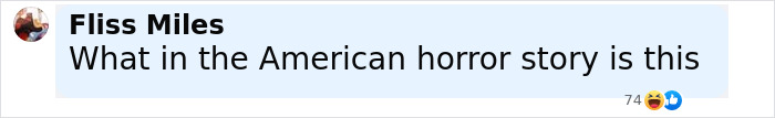 Screenshot of a social media comment reacting in disbelief to a mysterious figure terrorizing neighborhood at night. Screenshot of a social media comment reacting in disbelief to a mysterious figure terrorizing neighborhood at night.