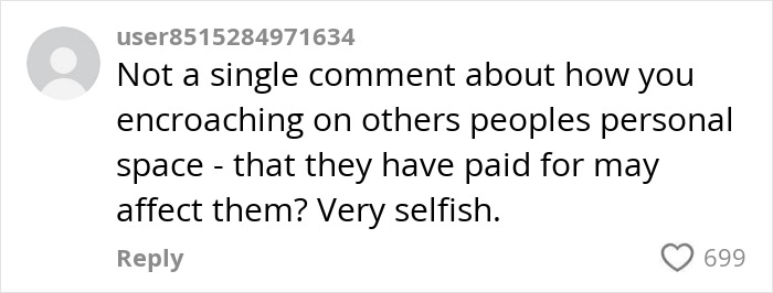 Comment calling proud plus-size traveler selfish for not booking 2 airline seats and encroaching on others’ personal space. Comment calling proud plus-size traveler selfish for not booking 2 airline seats and encroaching on others’ personal space.