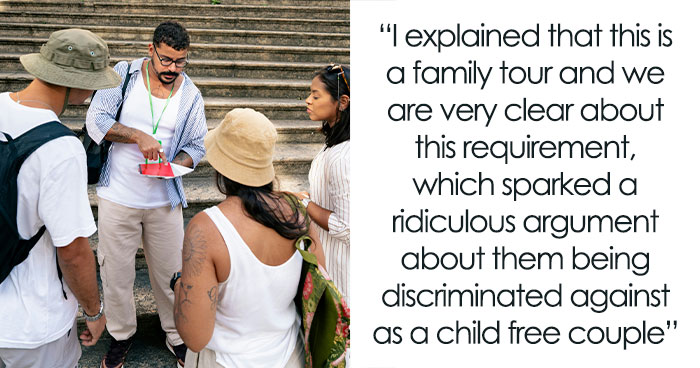 “AITA For Refusing A ‘Child Free’ Couple On A Tour Group For Families?”
