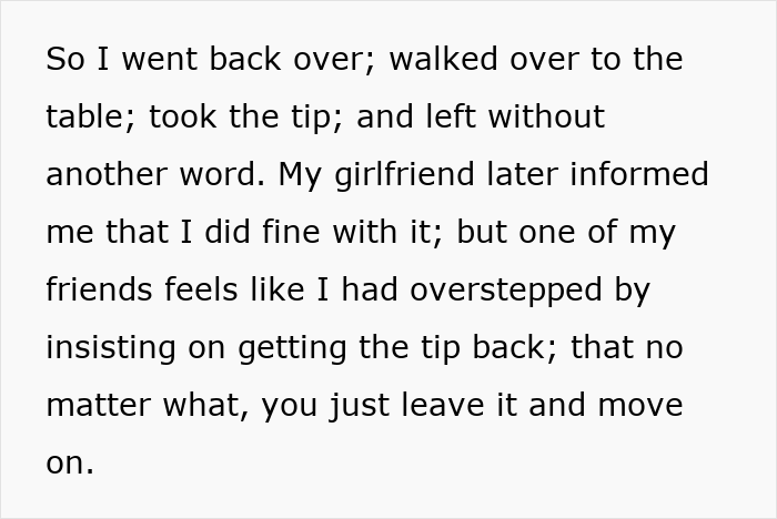 Man takes back his tip after waitress loudly shames him in a controversial restaurant interaction. Man takes back his tip after waitress loudly shames him in a controversial restaurant interaction.