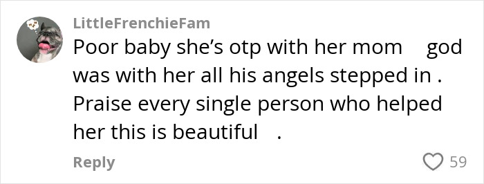 Comment expressing support for a woman attacked on subway platform and praising men who delivered vigilante justice. Comment expressing support for a woman attacked on subway platform and praising men who delivered vigilante justice.