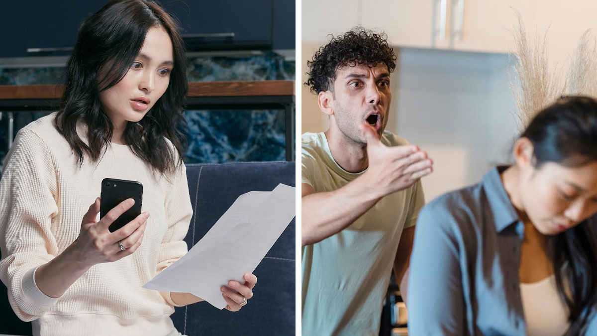 Man demands prenup but changes mind quickly after woman shows 7-figure insurance, both showing strong emotions.