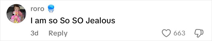 Social media comment saying I am so So SO Jealous with 663 likes, related to intersex woman with XY chromosome discussion. Social media comment saying I am so So SO Jealous with 663 likes, related to intersex woman with XY chromosome discussion.