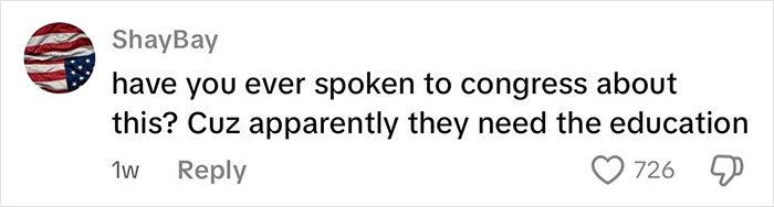 Comment about speaking to congress, posted by user ShayBay, discussing education on intersex woman with XY chromosome differences. Comment about speaking to congress, posted by user ShayBay, discussing education on intersex woman with XY chromosome differences.