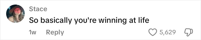 Comment text on a social media post reading So basically you're winning at life with 5,629 likes, relating to an intersex woman with XY chromosome. Comment text on a social media post reading So basically you're winning at life with 5,629 likes, relating to an intersex woman with XY chromosome.