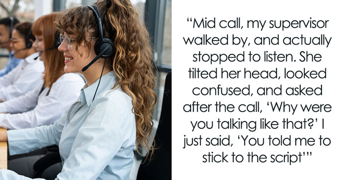 New Boss Demands Employees Follow Script, Backtracks After Listening To One Conversation