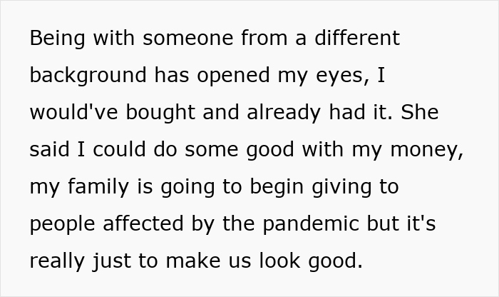 Rich Guy Buys GF A Bunch Of Expensive Stuff, Confused When She Gives Him A Reality Check Rich Guy Buys GF A Bunch Of Expensive Stuff, Confused When She Gives Him A Reality Check