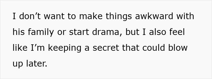 Text excerpt about feeling awkward and keeping secrets related to GF confused after BF’s sis starts hitting on her. Text excerpt about feeling awkward and keeping secrets related to GF confused after BF’s sis starts hitting on her.