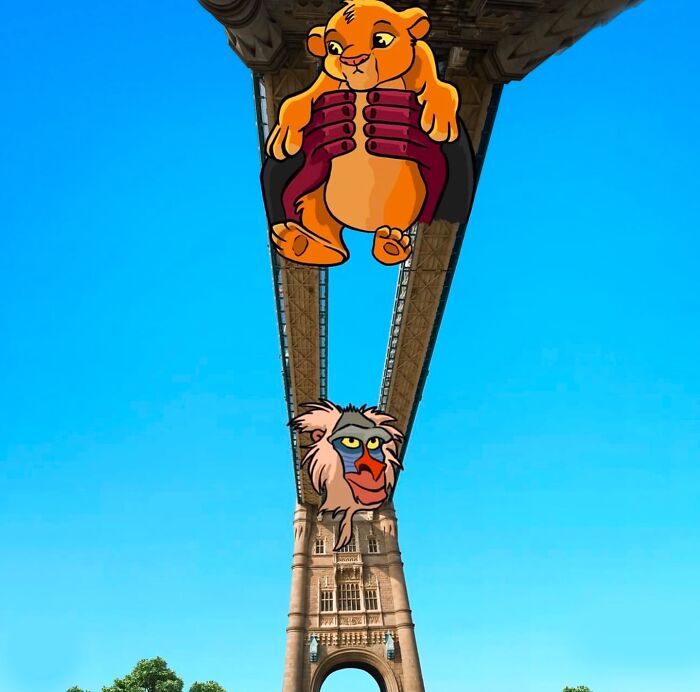 Red double-decker bus creatively reimagined with famous Pac-Man characters and iconic pixelated game elements.