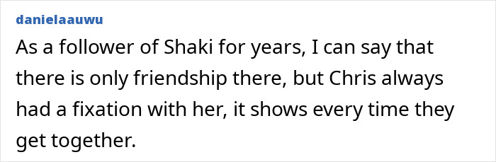 Comment mentioning Shakira and Chris Martin's friendship and fans speculating on their romance after emotional onstage moments. Comment mentioning Shakira and Chris Martin's friendship and fans speculating on their romance after emotional onstage moments.