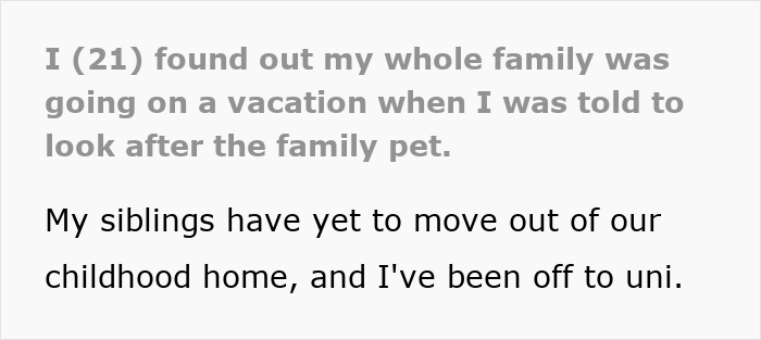 Young woman upset about family vacation while caring for the pet, expressing feelings of frustration and cramps. Young woman upset about family vacation while caring for the pet, expressing feelings of frustration and cramps.