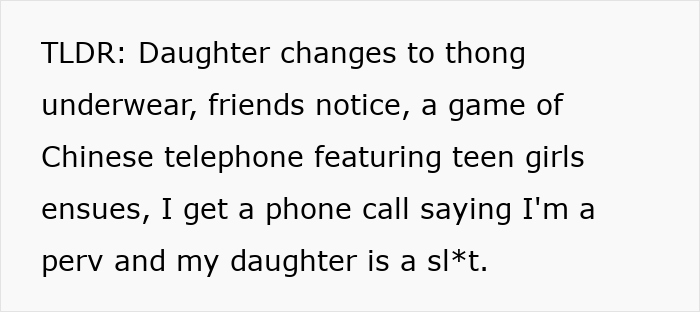 Parents Outraged As Single Dad Doesn’t Consult Them Before Allowing His Daughter To Wear Thongs Parents Outraged As Single Dad Doesn’t Consult Them Before Allowing His Daughter To Wear Thongs