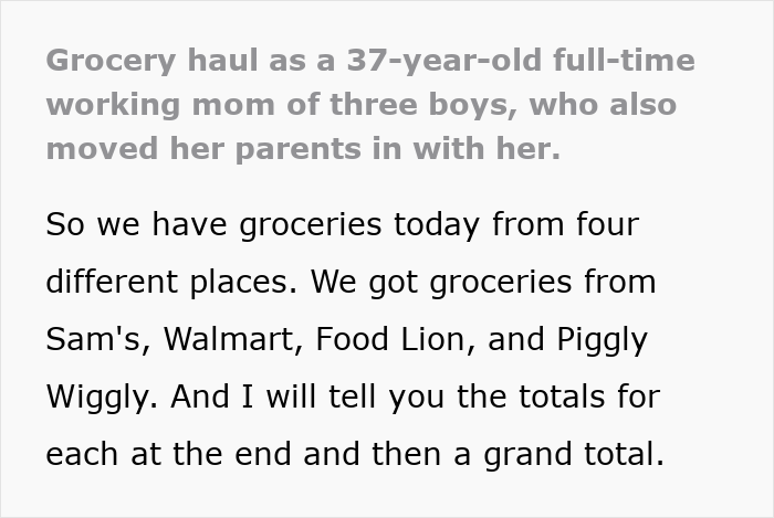 American family grocery haul featuring items purchased from Sam's, Walmart, Food Lion, and Piggly Wiggly stores. American family grocery haul featuring items purchased from Sam's, Walmart, Food Lion, and Piggly Wiggly stores.