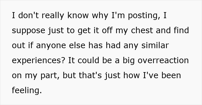 Text post with woman sharing feelings after seeing a good friend after 7 years and being told to lose weight. Text post with woman sharing feelings after seeing a good friend after 7 years and being told to lose weight.